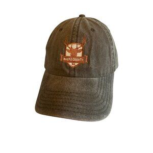 Bucks County Deer Logo Embroidered Cap Adjustable Strap OTTO Brand 100% Cotton O
